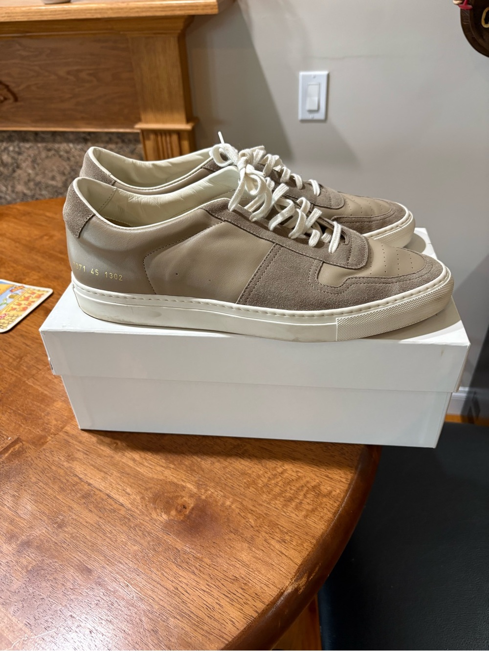 Common Projects B-Ball Summer Edition sneakers tan sz 45/12